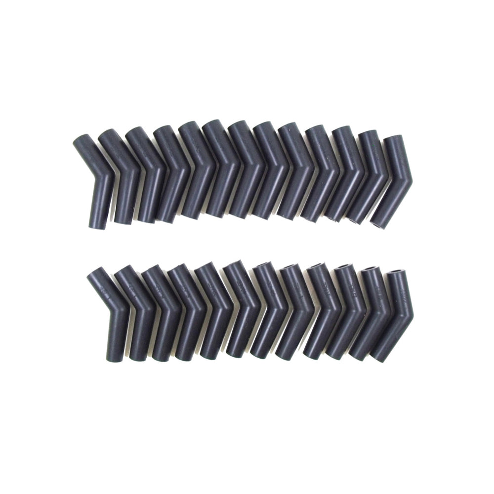Taylor Spark Plug Wire Boots - 135 Degree - 8 mm Wire - Female/Socket Terminal - Black - (Set of 25)
