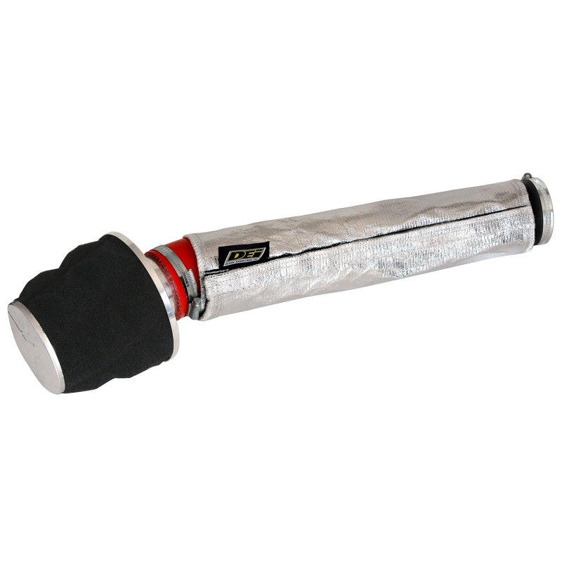 DEI Cool Cover Intake Tube Heat Shield - 36 x 14 in - Hook and Loop Closure - Silver - Up to 4-1/2 in Tubing