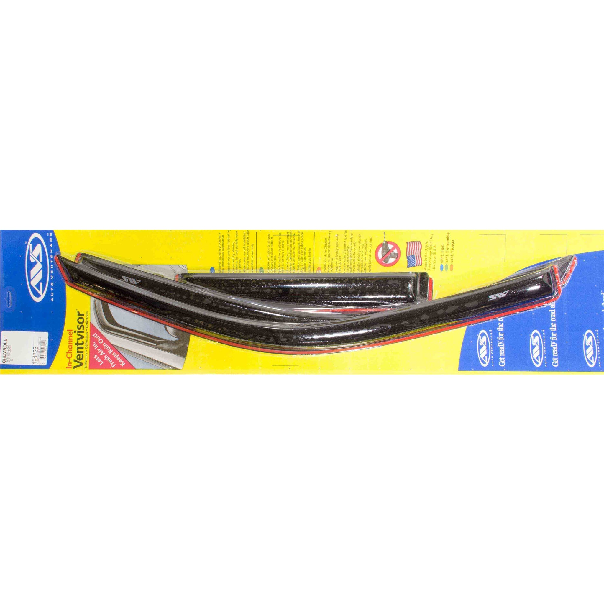 Auto Ventshade Front / Rear In-Channel Ventvisor - Stick-On - Dark Smoke - GM Compact SUV / Isuzu Ascender 2002-09