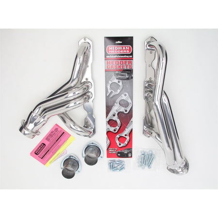 Hedman Hedders Street Headers 1-5/8" Primary 3" Collector Steel - Metallic Ceramic