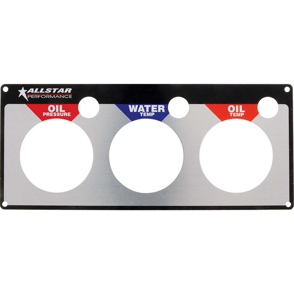 Allstar Performance Replacement 3 Gauge Panel - WT/OP/OT