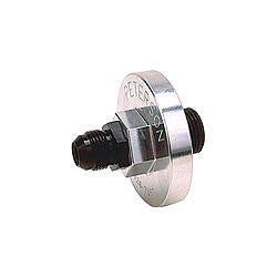 Peterson Oil Filter Block Off Plate - Ford 302 - 460 All w/ -12 AN Inlet Fitting