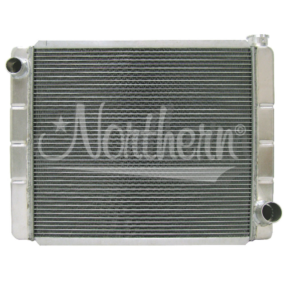 Northern Race Pro Radiator - 26 x 19 x 3-1/8" - Driver Side Inlet - Passenger Side Outlet - Aluminum