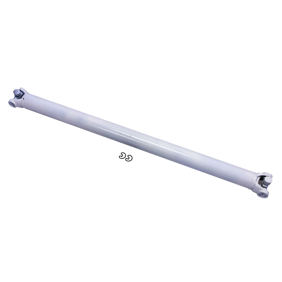 PST Drive Shaft - 3" OD - 1310 U-Joints - Steel - White Paint - Universal