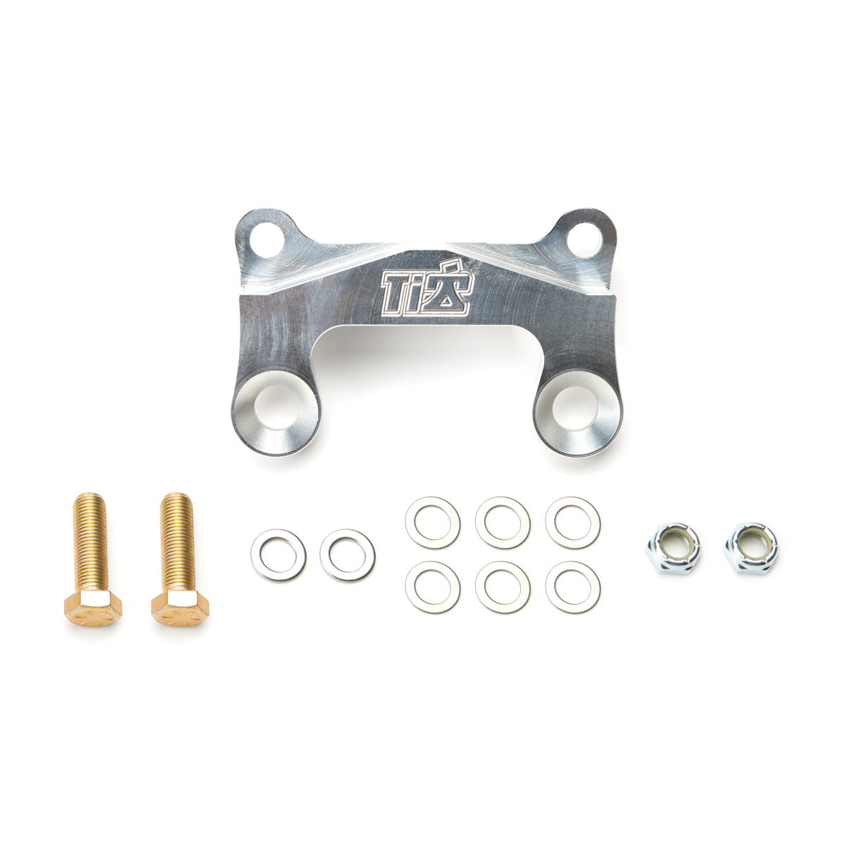 Ti22 Heavy-Duty Front Bolt-On Brake Caliper Bracket - 11 in Rotor - Clear - 3-1/4 in Lug Mount Calipers