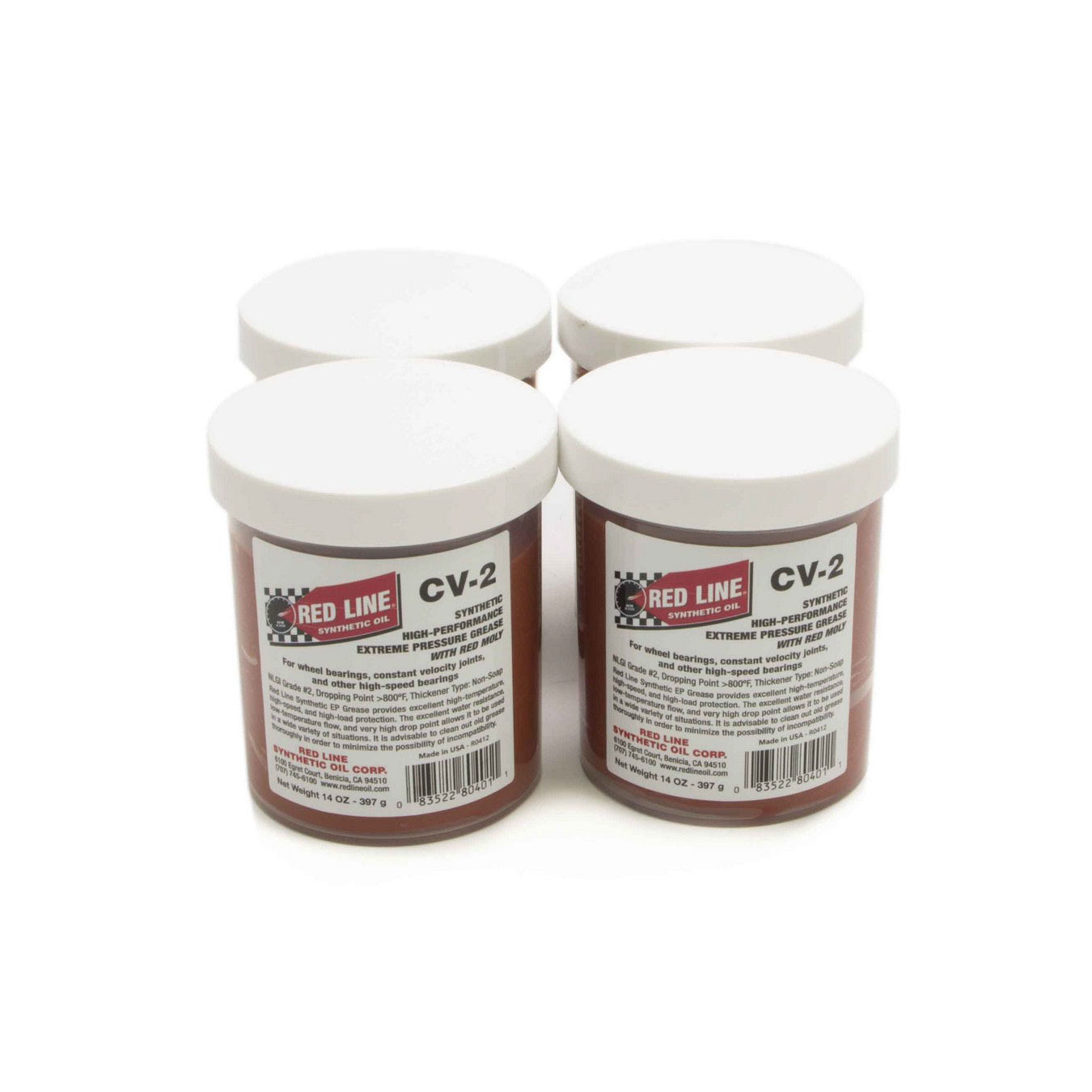 Red Line CV-2 Extreme Pressure Grease - 14 oz. (Case of 4)