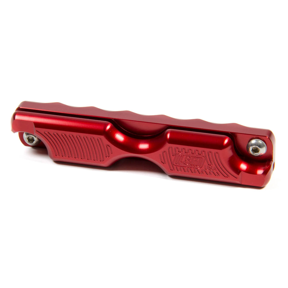LSM Racing Products Dual Feeler Gauge Holder Aluminum - Red Anodize