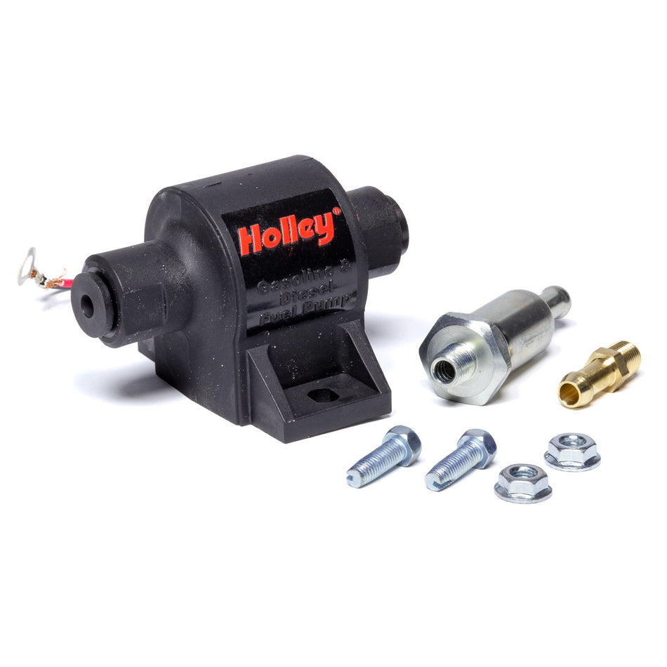 Holley 25 GPH Holley Mighty Mite Electric Fuel Pump, 1.5-2.5 PSI