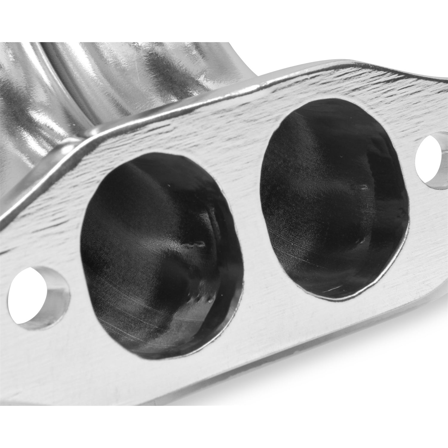 Flowtech Block Hugger Header - SB Chevy w/ D-Port Heads - 1-5/8" - 2-1/2" Collector - Stainless Steel