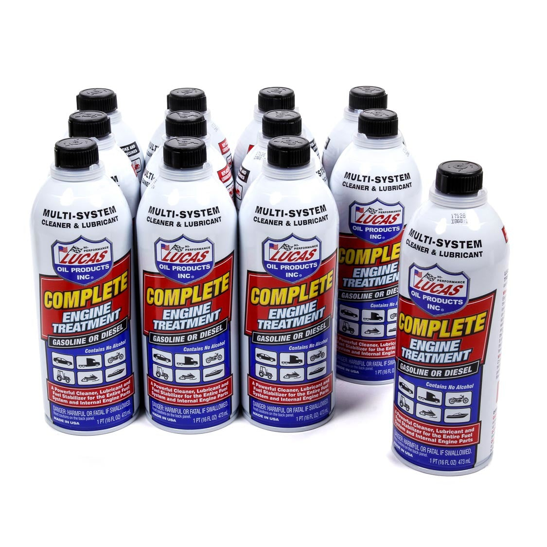Lucas Oil Products Complete Engine Treat ment Case 12x16 Oz.