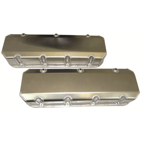 Moroso Performance Products Tall Valve Covers Fasteners Included Billet Rail Fabricated Aluminum - Natural