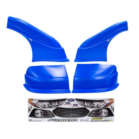 Five Star 2013 Ford Fusion MD3 Complete Nose and Fender Combo Kit - Newer Style -Chevron Blue