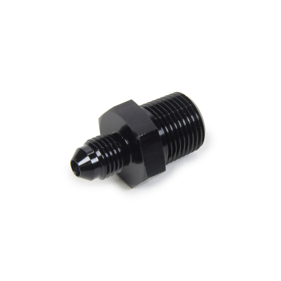 Triple X Race Co. Adapter Fitting Straight 4 AN Male to 3/8" NPT Male Aluminum - Black Anodize