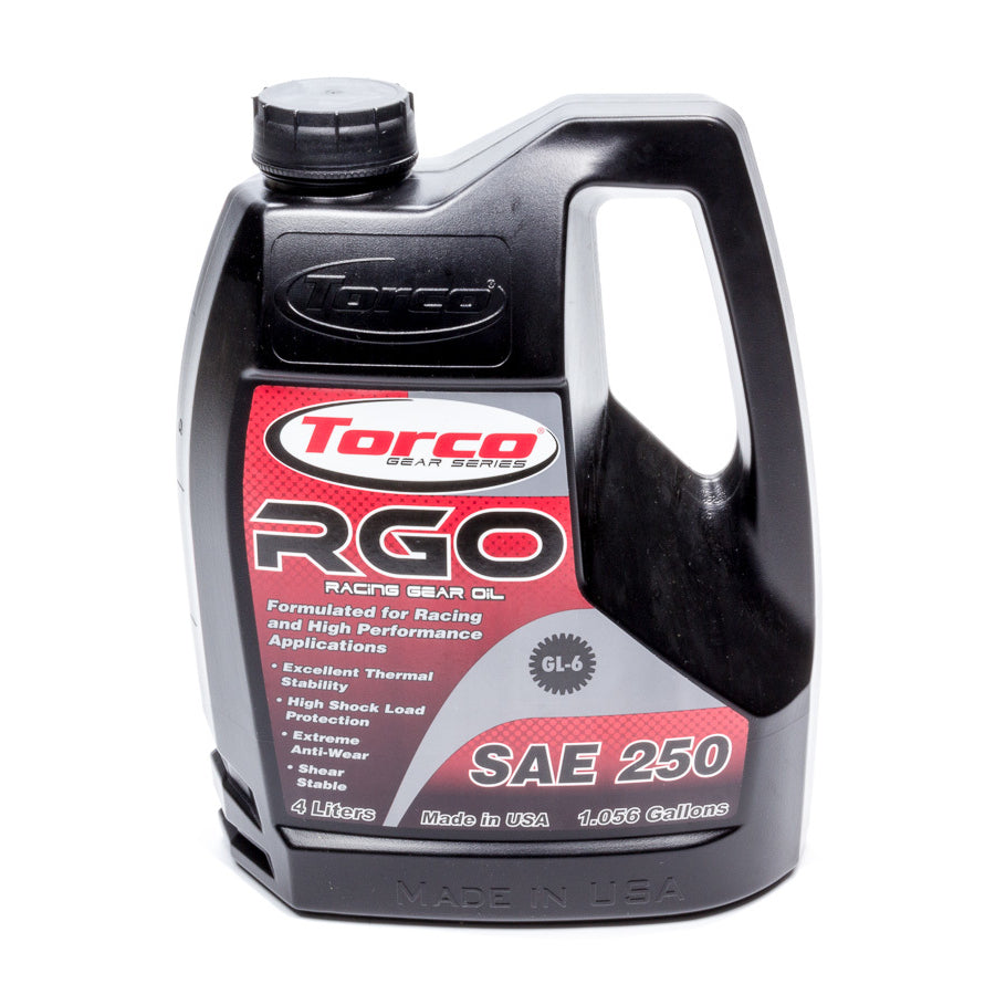 Torco RGO Racing Gear Oil 250- 4-Liter Bottle