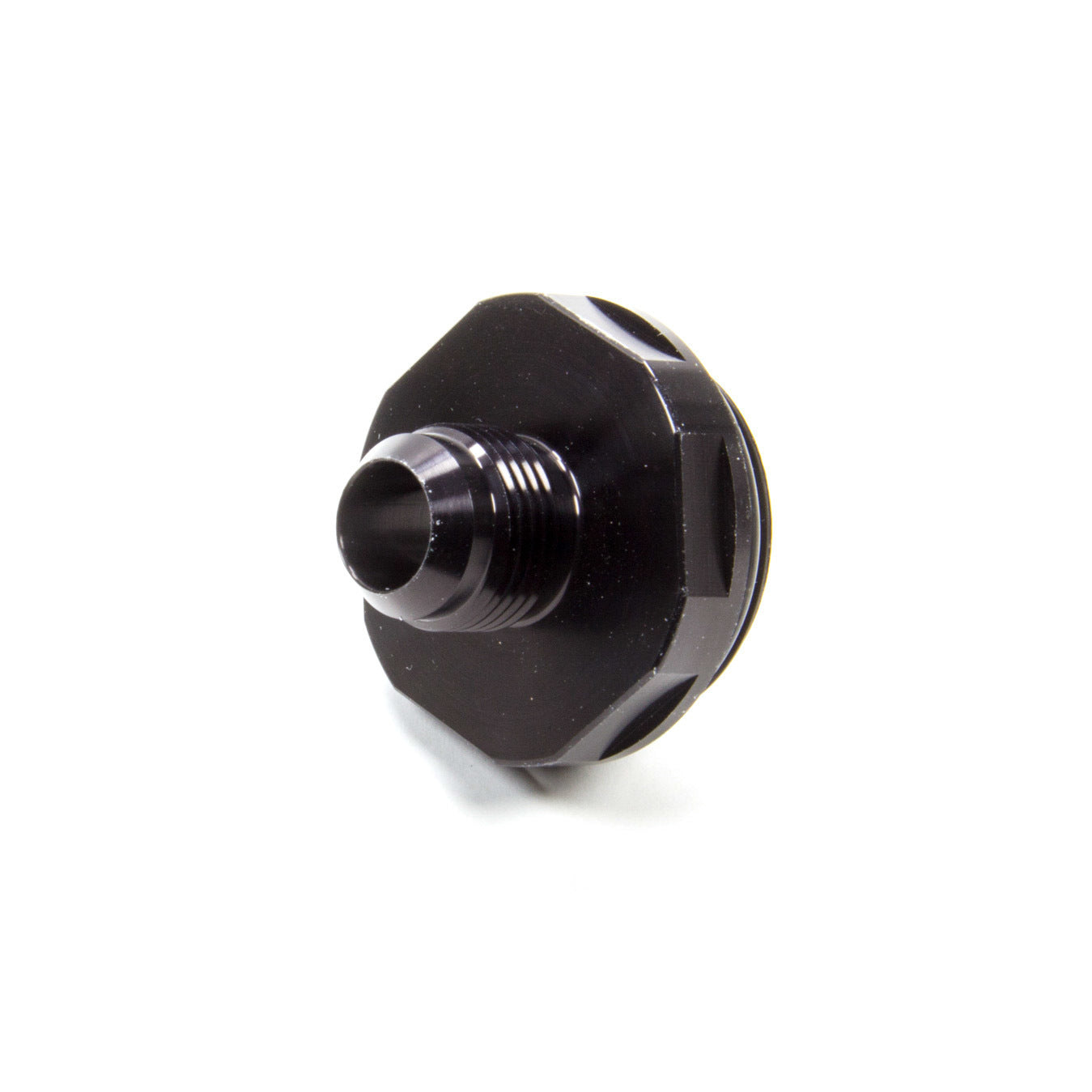 Meziere Enterprises WN Style Water Neck Adapter Straight 20 AN Male O-Ring to 10 AN Male Aluminum - Black Anodize