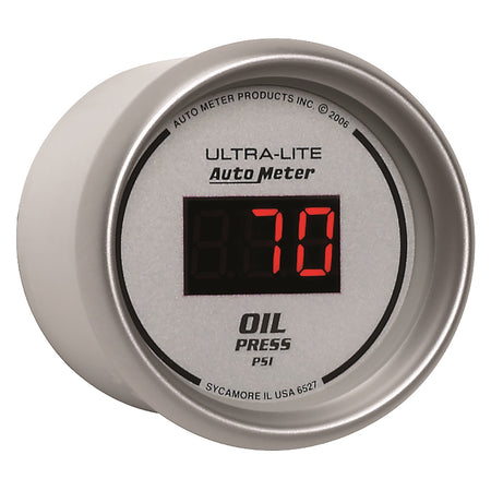 Auto Meter Ultra-Lite Digital Oil Pressure Gauge - 2-1/16 in.