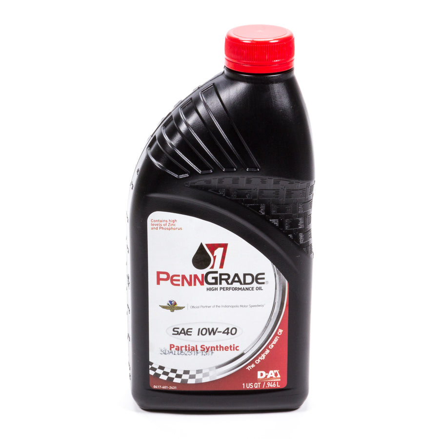 PennGrade 1 Partial Synthetic SAE 10W-40 High Performance Oil - 1 Quart Bottle