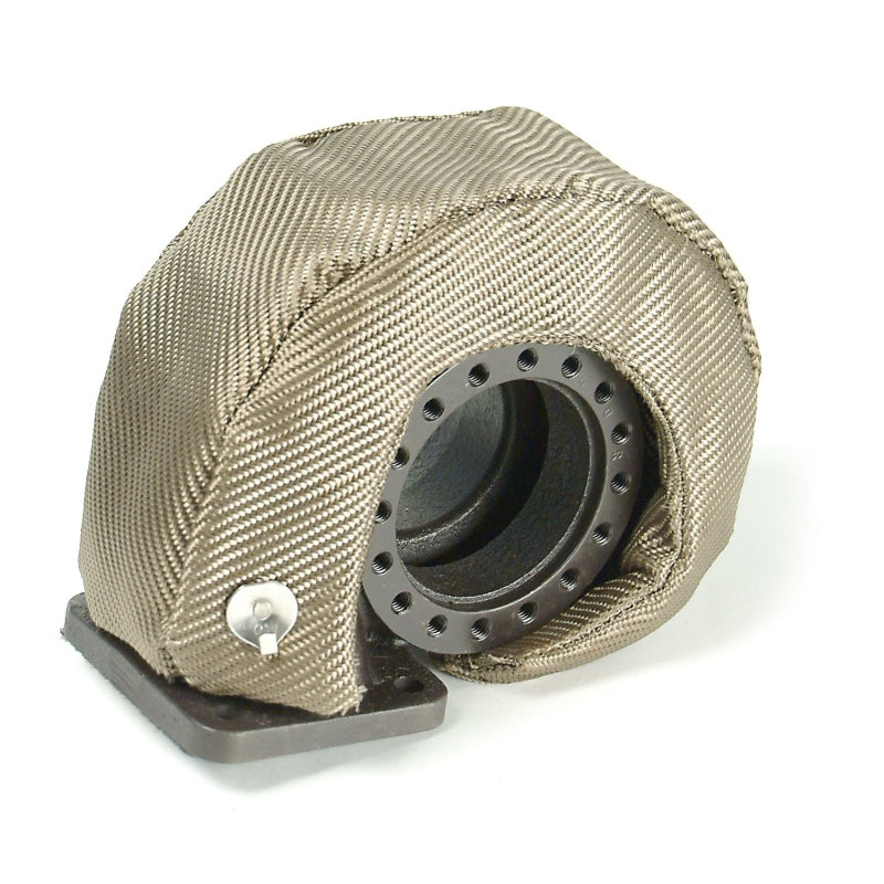Design Engineering Titanium Turbo Blanket - Shield Only - Woven Fiberglass - Carbon Look - T4 Exhaust Housings