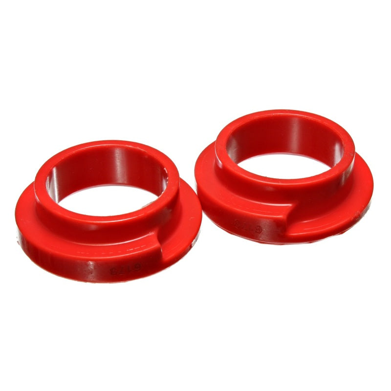 Energy Suspension Coil Spring Bushing - Hyper-Flex - Universal - Polyurethane - Red - (Pair)