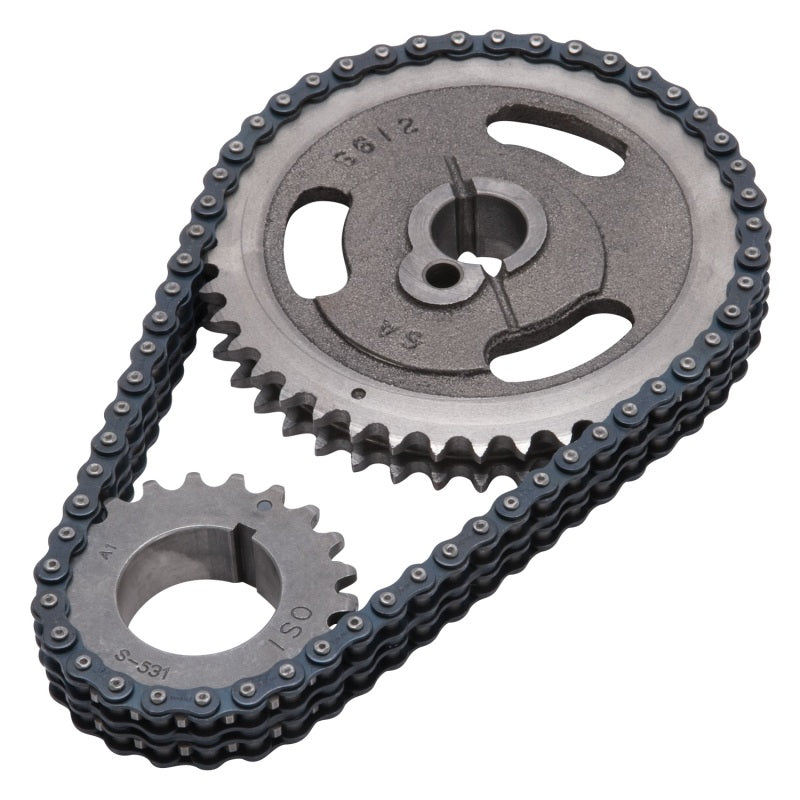 Edelbrock Performer-Link Double Roller Timing Chain Set - Keyway Adjustable - Small Block Ford