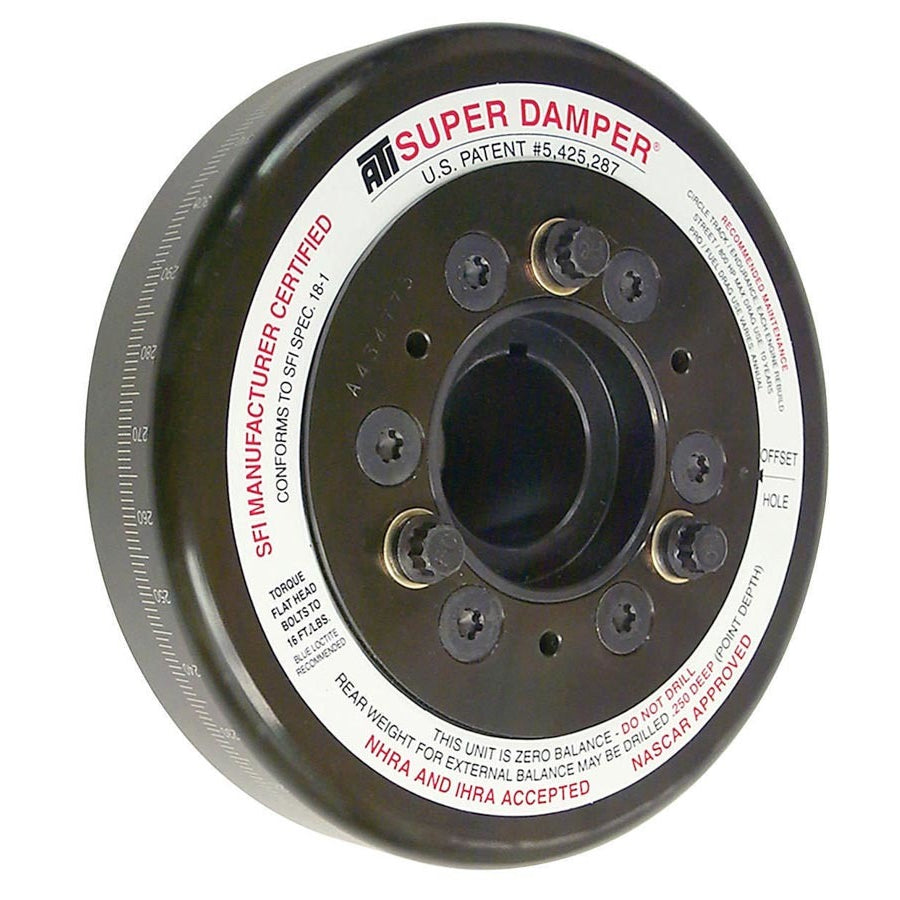 ATI Super Damper SFI 18.1 Harmonic Balancer - 7.074 in OD - Black Oxide - Internal Balance - Big Block Chevy 917060