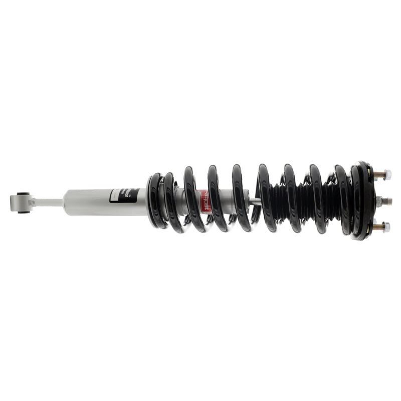 KYB Strut-Plus Twin-Tube Strut - Black Boot Included - Steel - Silver Paint - Front Left - Toyota Tundra 2007-18