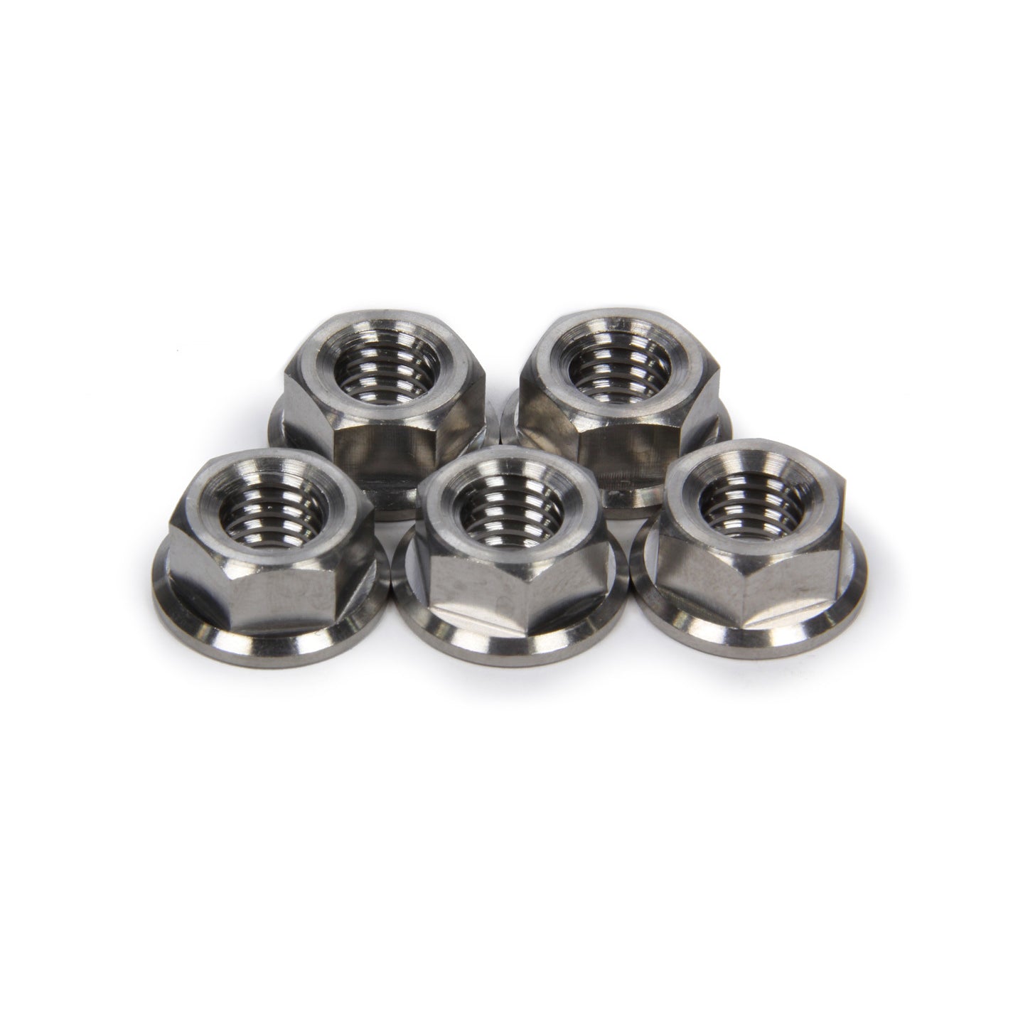Ti22 Front Hub Flange Nuts - Titanium - 3/8-16 5pk
