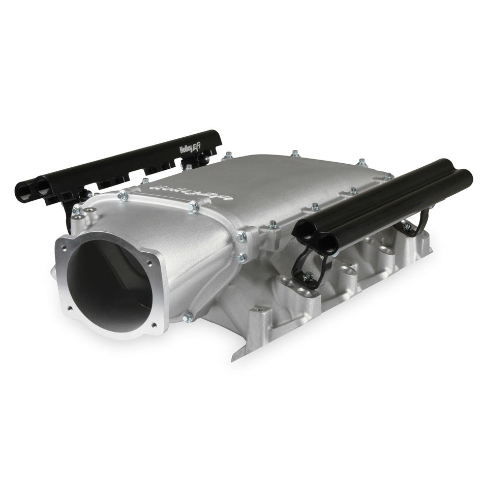 Holley EFI LS3 Ultra Low-Ram Intake Manifold - 105 mm Throttle Body Flange - Tunnel Ram - Front Entry - Dual Injector - LS3 - GM LS-Series