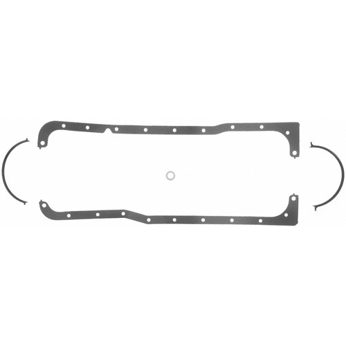 Fel-Pro Rubber-Coated Fiber Oil Pan Gaskets - Multi-Piece - Ford 1969-93 351W - 3/ 32" Thick