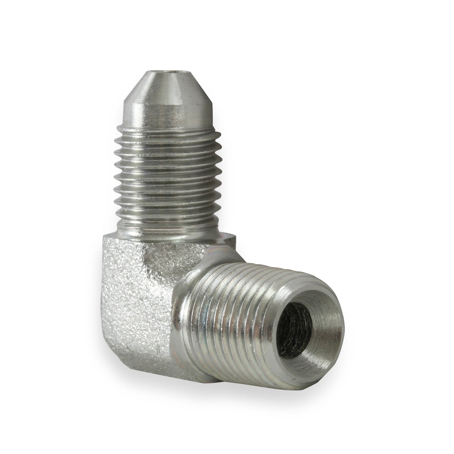 Earl's Steel 90 Pipe Thread to AN Elbow Adapter -03 AN to 1/8" NPT
