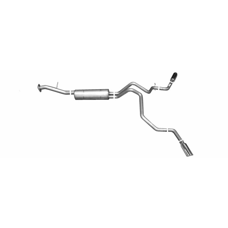 Gibson Dual Split Cat-Back Exhaust System - 2-1/4 in Tailpipe