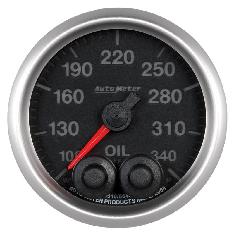 Auto Meter Elite Series Oil Temperature Gauge - 2-1/16"