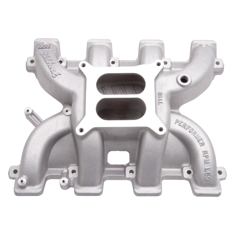 Edelbrock Performer RPM Intake Manifold Square Bore Dual Plane Aluminum - Natural