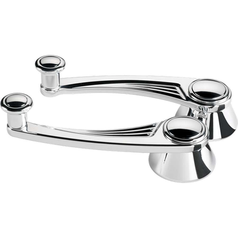 Billet Specialties Ball Milled Window Cranks - Polished - 1/2 in. Round Spline - (Set of 2)