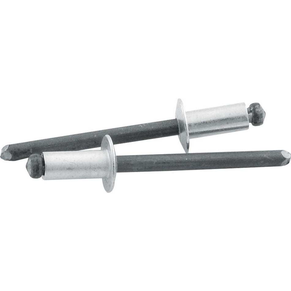 Allstar Performance 3/8 in Head Rivet - 3/16 in Mandrel - 1/8-1/4 in Grip Range - Steel - Set of 250