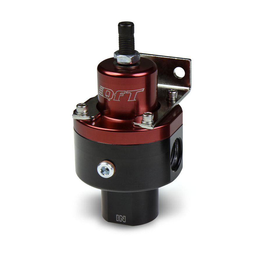Quick Fuel Technology 5-8 psi Fuel Pressure Regulator Inline 10 AN O-Ring Inlet 8 AN O-Ring Outlet - 1/8" NPT Port