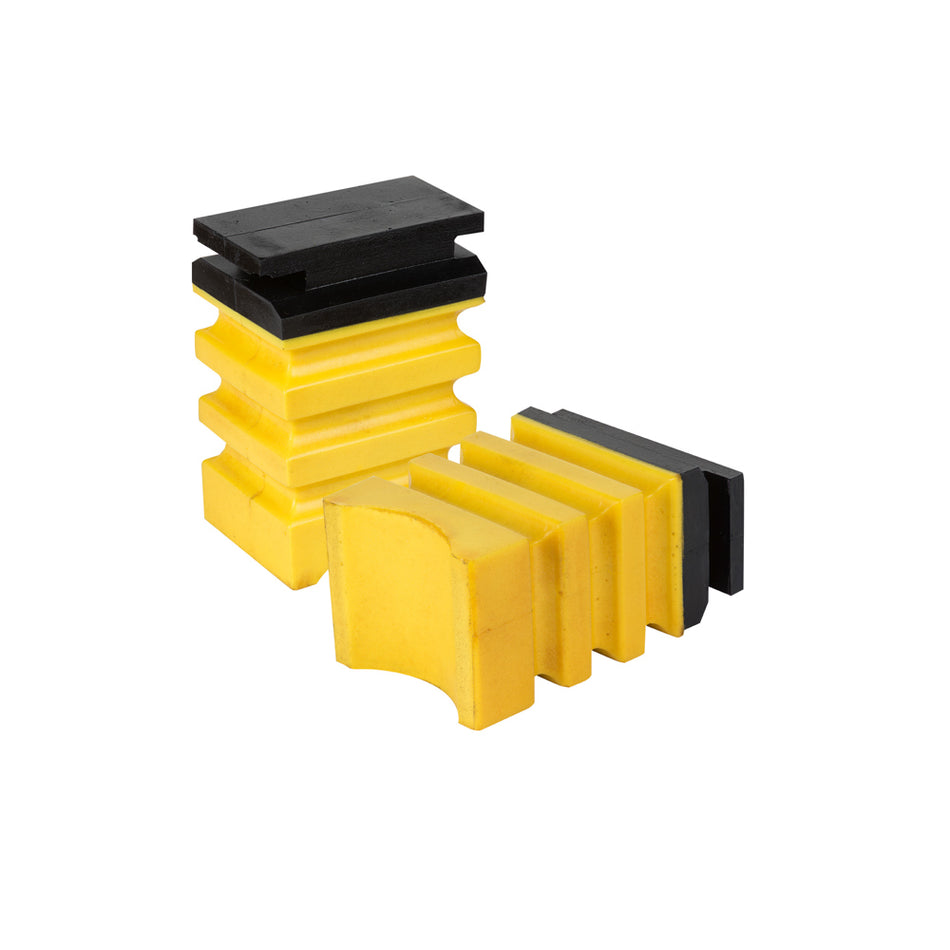 SuperSprings Bump Stop - Rear - Polyurethane - Yellow - 1400 lb Capacity - (Pair)