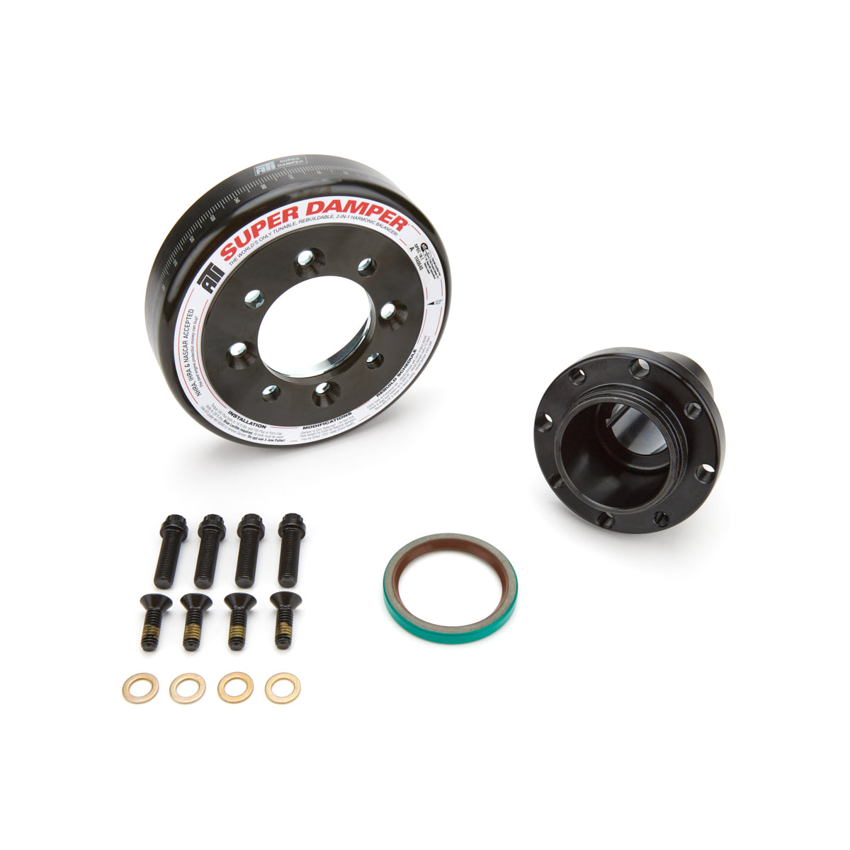 ATI Super Damper SFI 18.1 Harmonic Balancer - 6.325 in OD - Black Oxide - Internal Balance - Small Block Ford 918916