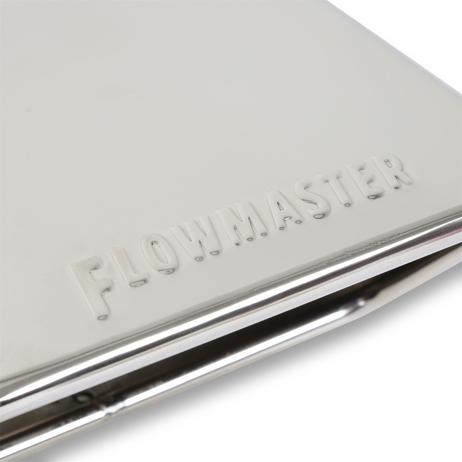 Flowmaster Exhaust Tip - Logo Embossed - Rectangle Outlet - Polished