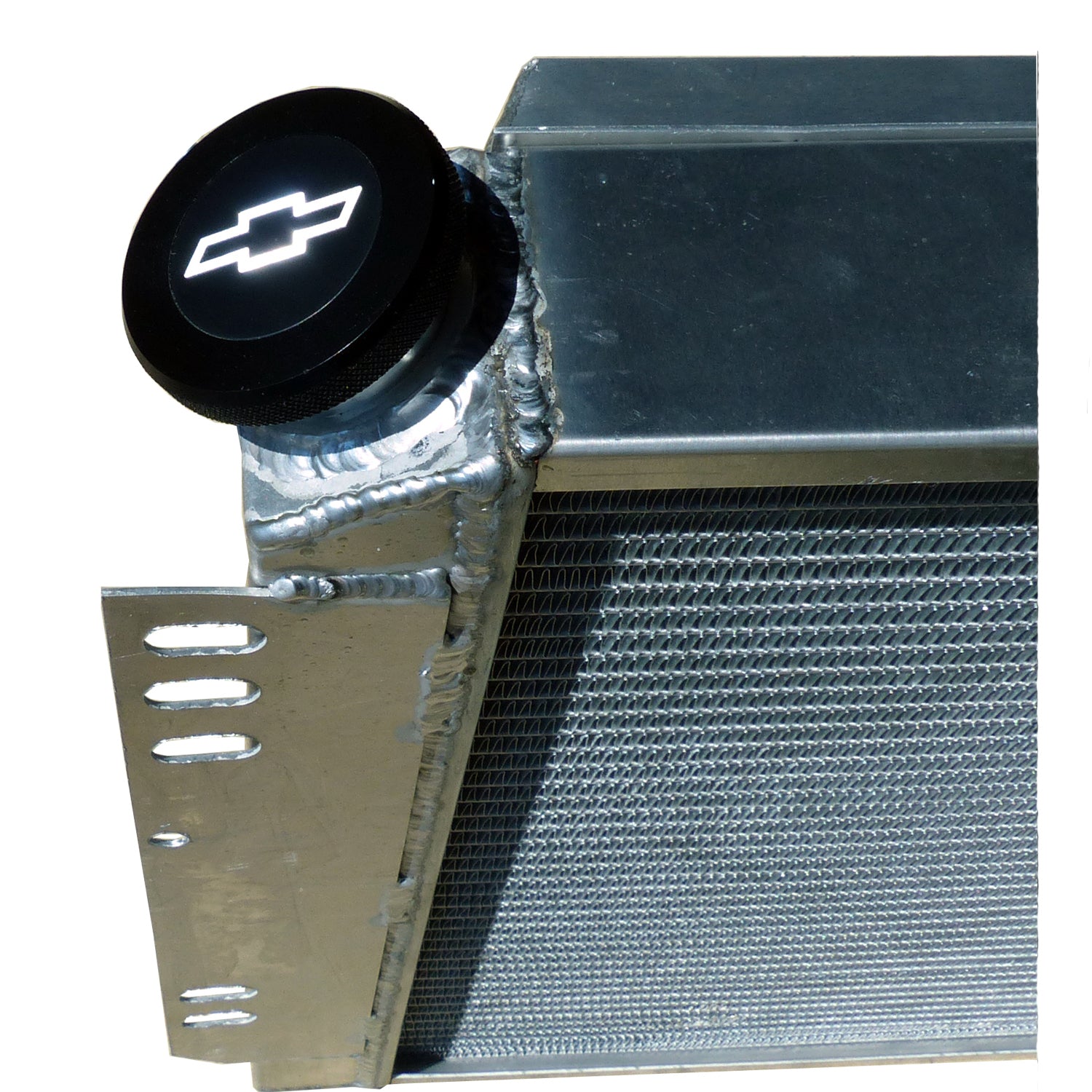 Proform Performance Parts 13 lb Radiator Cap Round Knurled Grip Billet Aluminum - Chevrolet Bowtie Logo