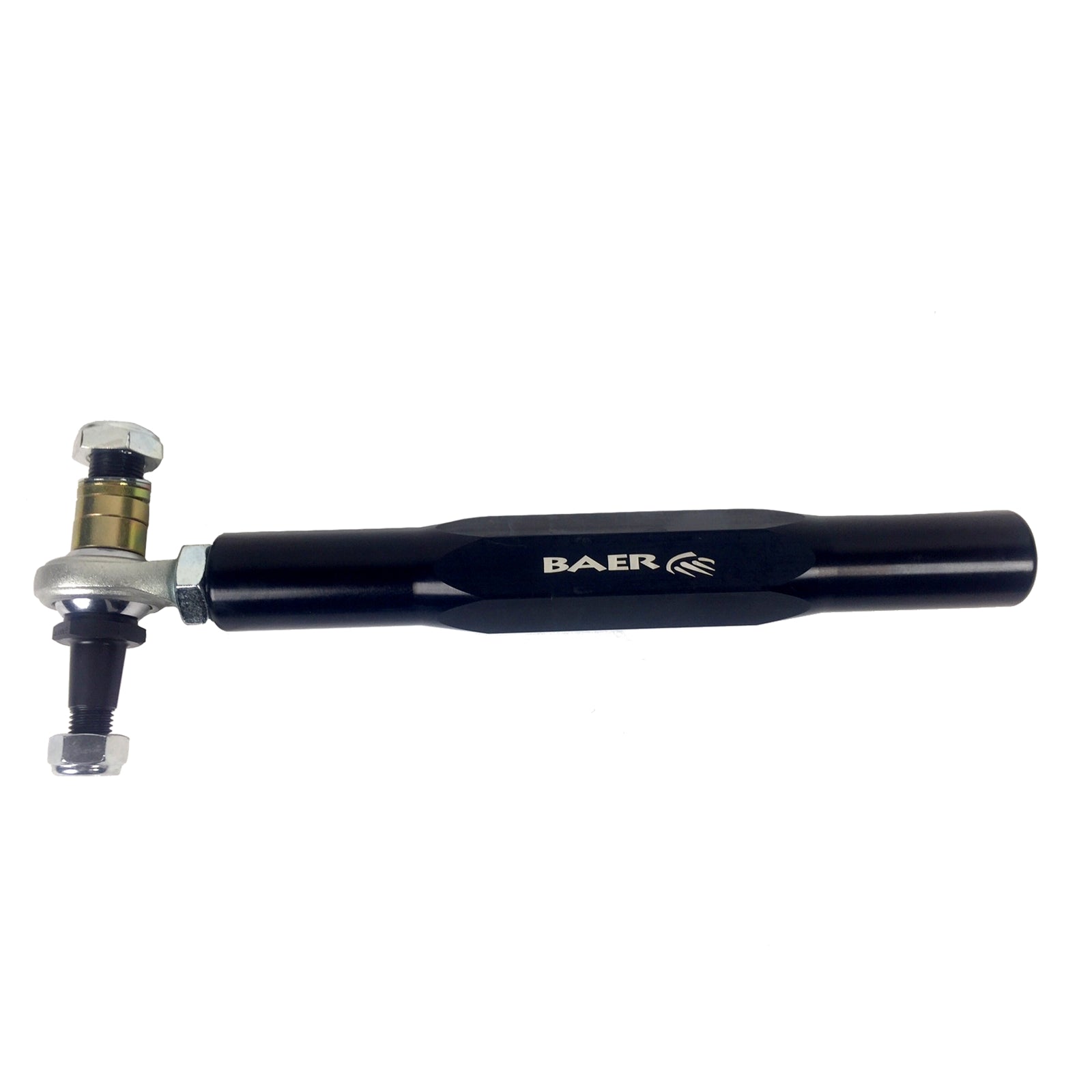 Baer Tracker Bump Steer Adjuster Tie Rod End - Adjustable - Black Anodized - Ford Mustang 1970-73