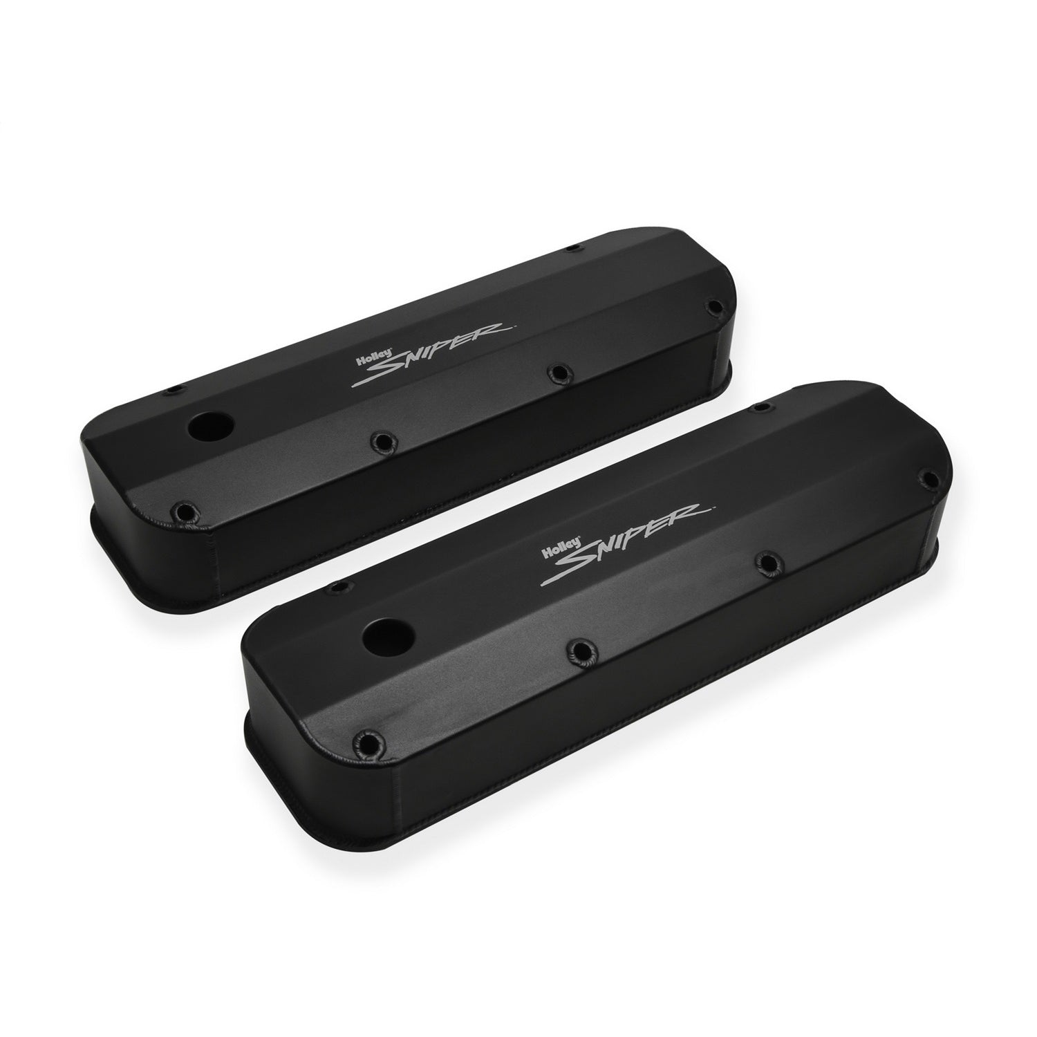 Sniper Fabricated Aluminum Valve Cover - Ford Big Block - Black Finish