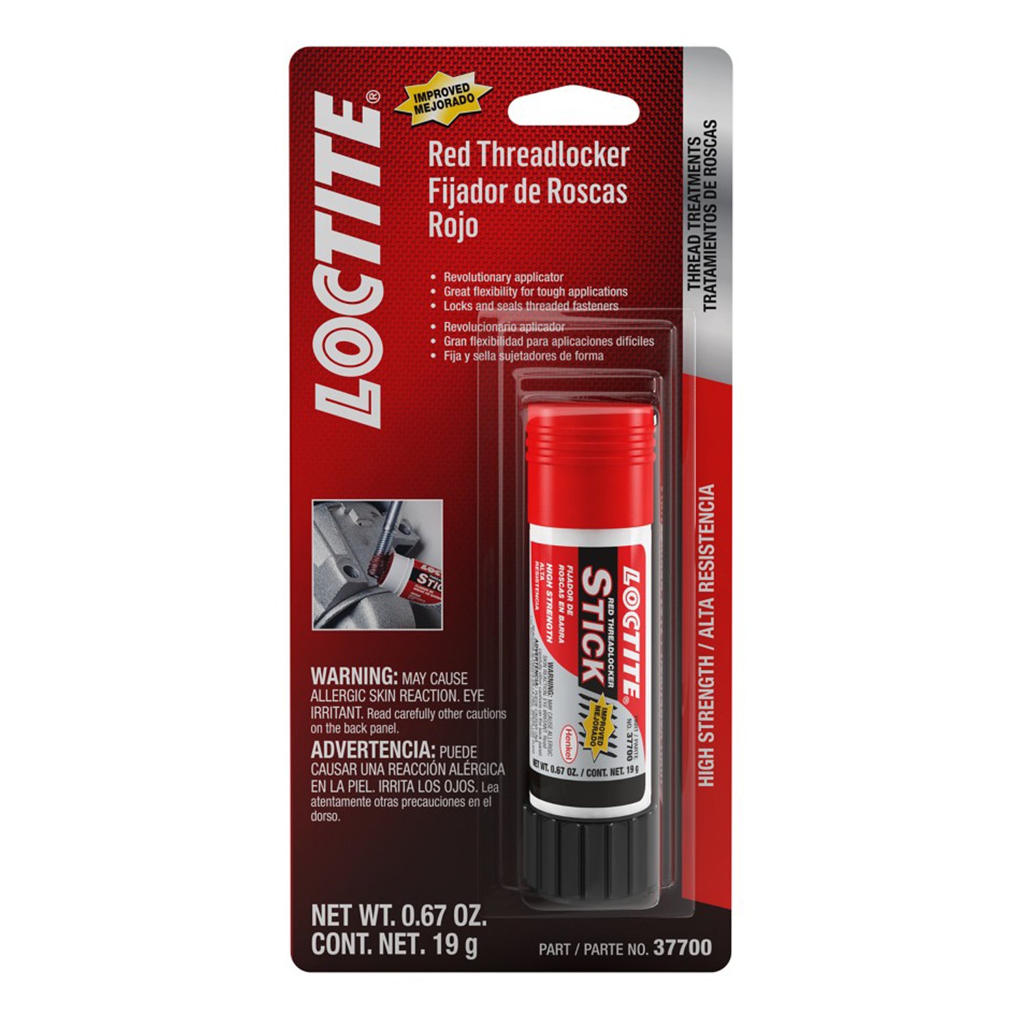 Loctite Threadlocker Red Stick 19g/.67oz
