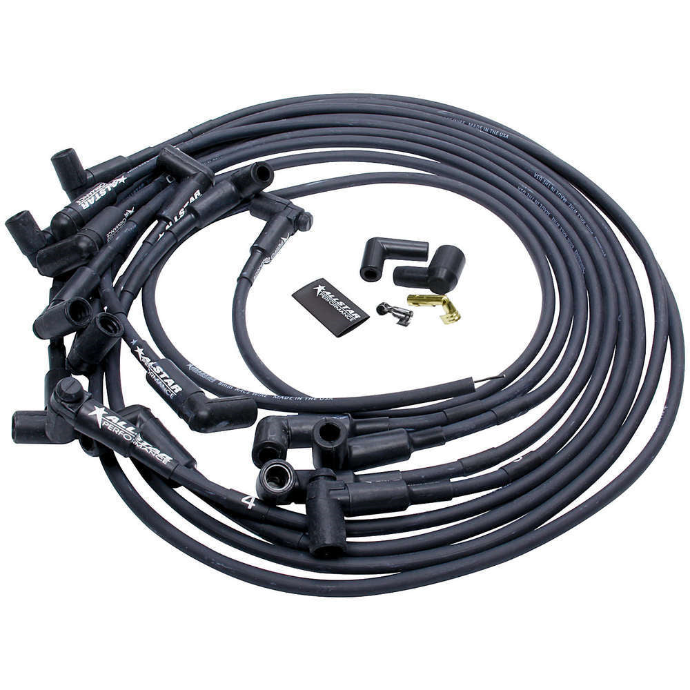 Allstar Performance Spark Plug Race Wire Set - Custom Length Under Header - No Sleeving
