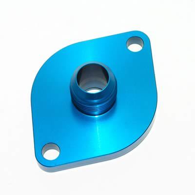 Meziere -12 AN Male Water Neck w/ O-Ring - Blue