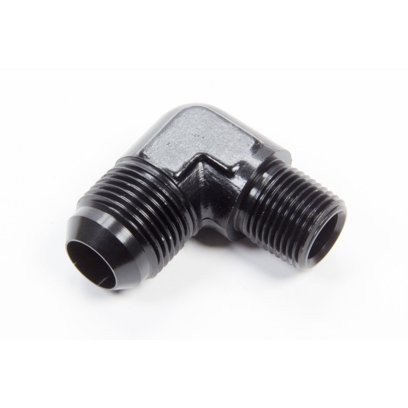Aeroquip Black Aluminum 90 -12 AN to 1/2" NPT Adapter