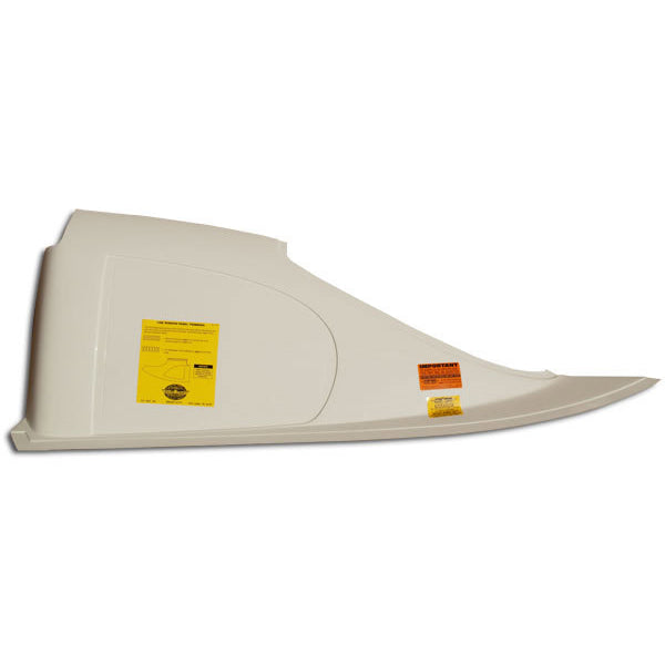 Five Star S2 Sportsman / Straight-Up Quarter Window Panel - Driver Side - White - Chevy