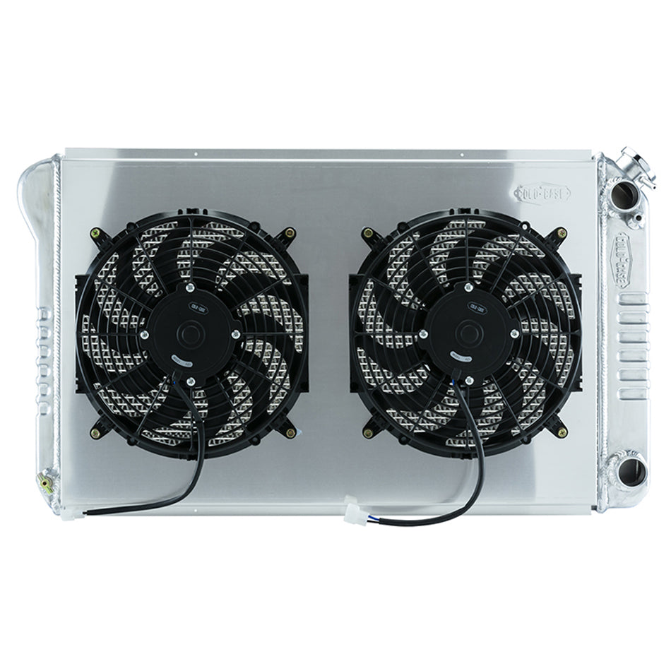 Cold-Case Aluminum Radiator and Fan - 34-13/64" W x 18-51/64" H x 3" D