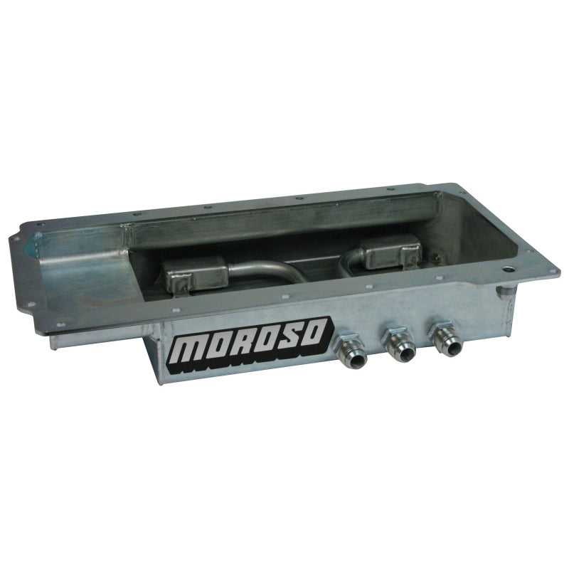 Moroso Chevy GM LS Series Oil Pan Dry Sump with 3 Pick-Ups