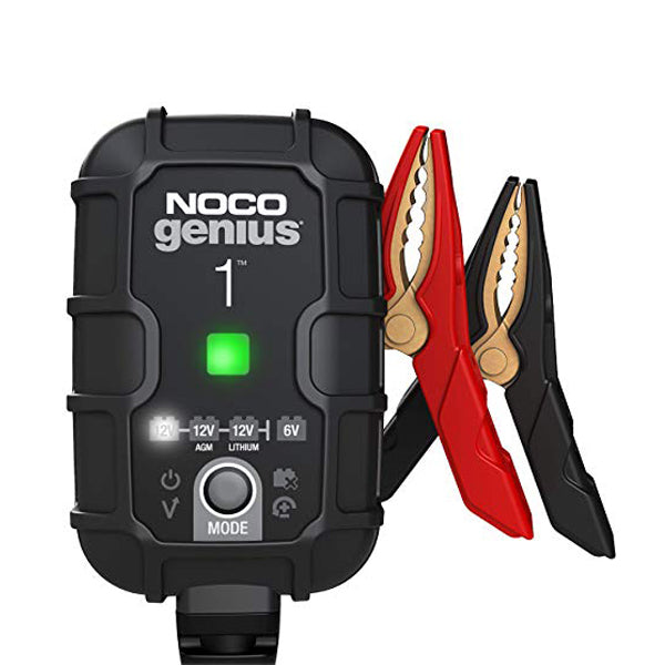 NOCO Genius Battery Charger - 6 and 12V - 1 amp - Quick Connect Harness
